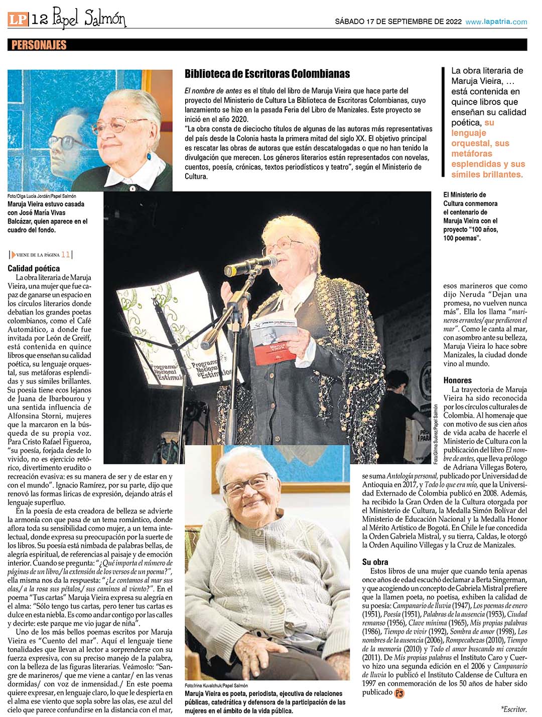 Maruja Vieira: 100 Años en Olor de Poesía